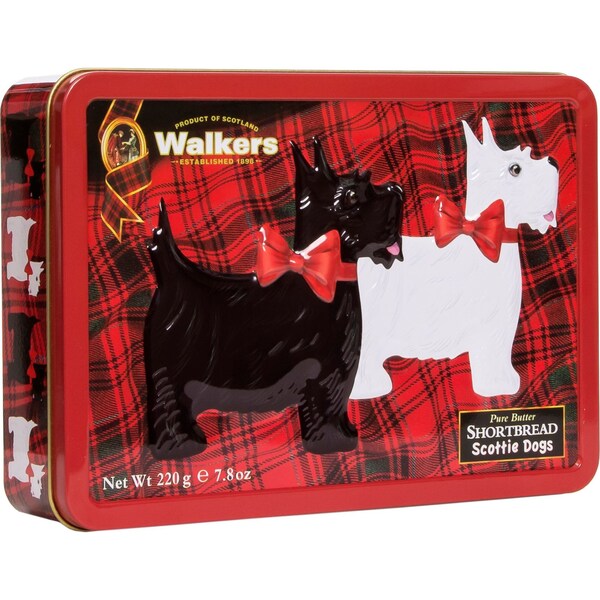 Walkers Scottie Dogs Festive Biscuit Tin 220g
