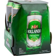 Hollandia Premium Lager Beer Cans