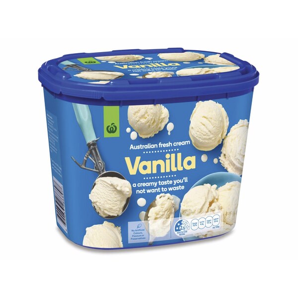 Woolworths Vanilla Ice Cream  2l Tub