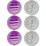 Christmas Celestial Baubles Purple Iridescent 6 pack
