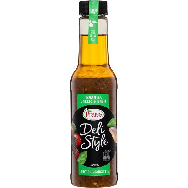 Praise Deli Style Tomato Garlic & Basil 250mL