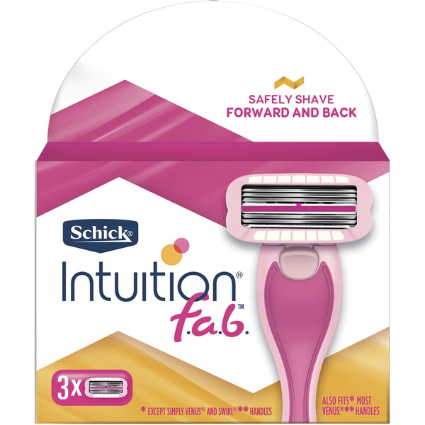 Schick Intuition Fab Blades 3 pack