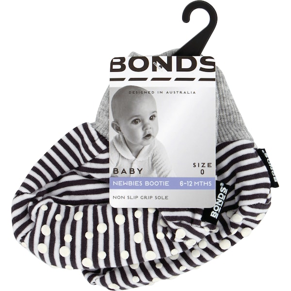 Bonds Baby Newbies Cuff Bootie Size 0-6m 6-12m & 1-2y Each