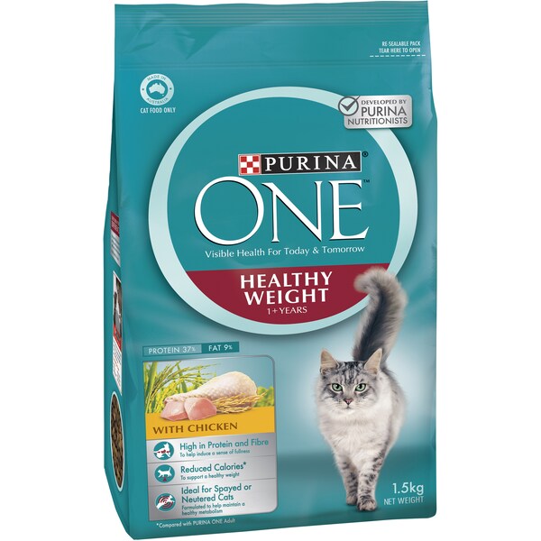 Purina One Adult Healthy Weight Chicken Dry Cat Food 1.5kg