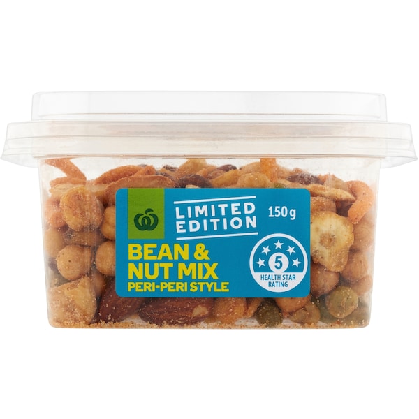 Woolworths Bean & Nut Mix Peri Peri Style 150g