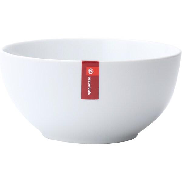 Essentials Dinnerware Large Bowl Porcelain White each