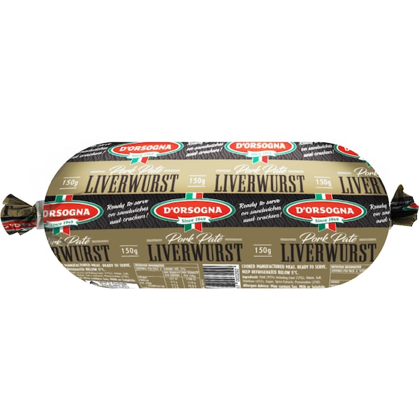 D'Orsogna Pate Liverwurst 150g