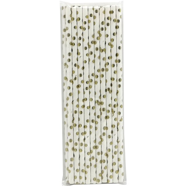 Woolworths Paper Straws Premium Assorted 20 Pack