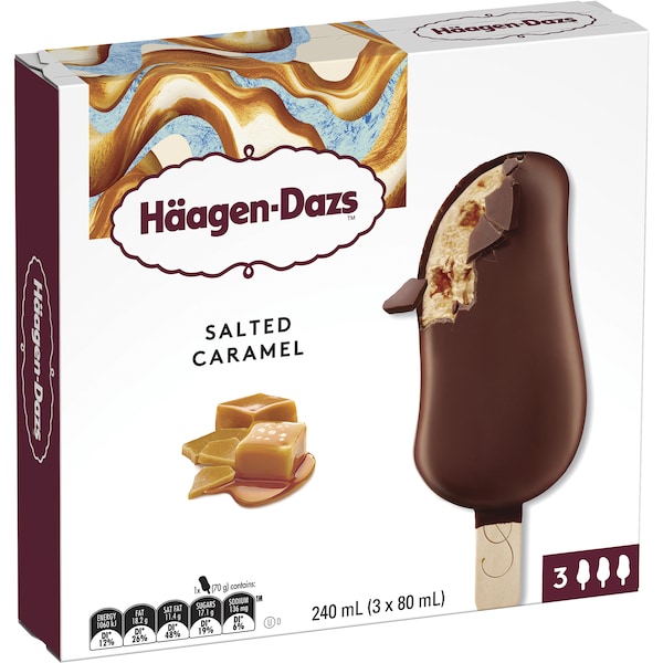 Haagen-Dazs Salted Caramel Ice Cream 3 Pack