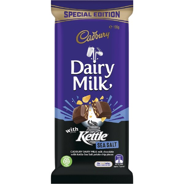 Cadbury Dairy Milk With Kettle Sea Salt 190g