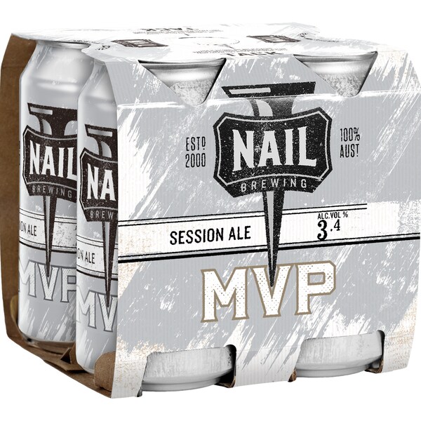 Nail Brewing Mvp Session Ale Cans 375ml x 4 Pack