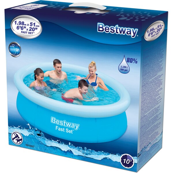 Bestway Pool 6 Foot Fast Set Pool No Filter Each