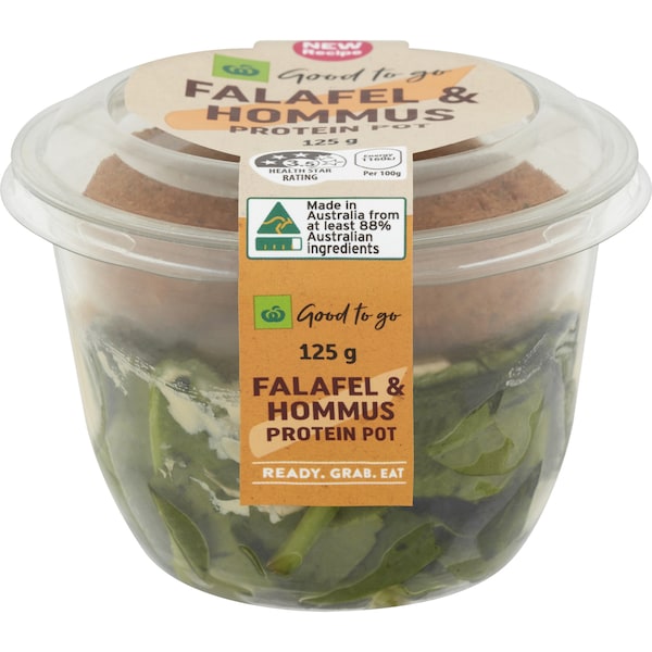 Woolworths Good To Go Falafel & Hummus Pot 125g