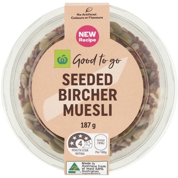 Woolworths Good To Go Mixed Seed Bircher Pot 187g