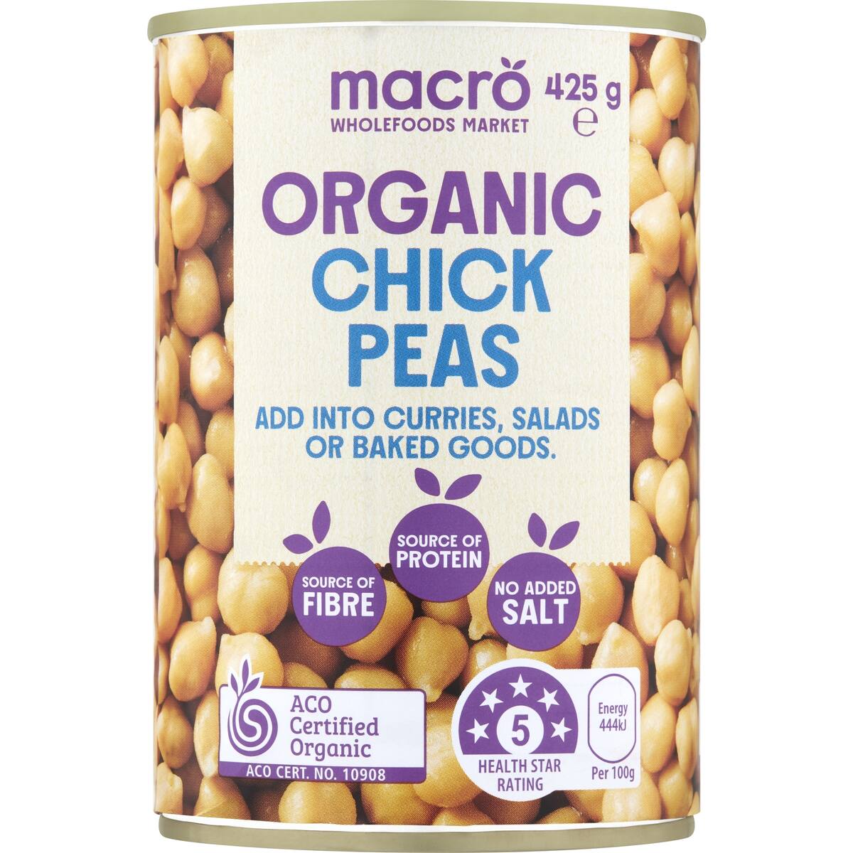 Macro Organic Chickpeas 425g bunch