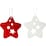 Christmas Traditional Felt Decoration Stars 8 pack