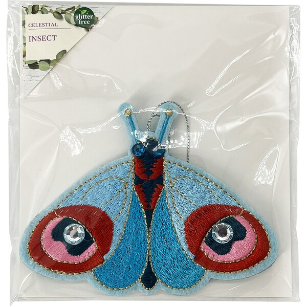 Christmas Celestial Insect Moth Blue each