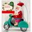 Christmas Traditional Santa On Scooter each