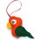 Christmas Traditional Felt Bird King Parrot each
