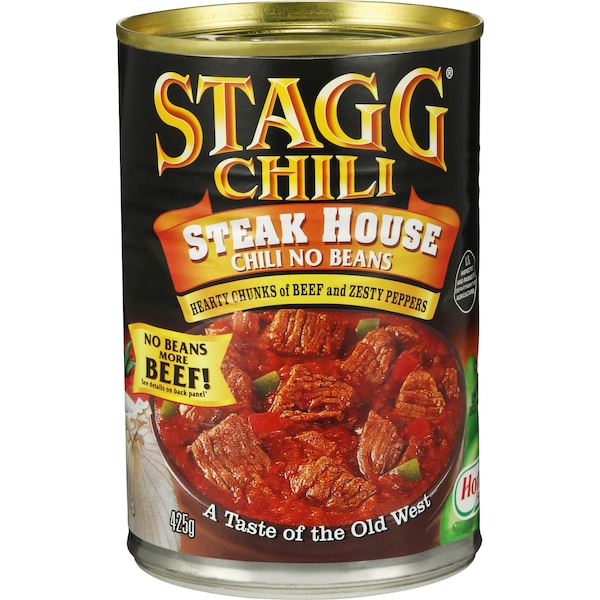 Stagg Beef Chilli Steak House No Beans 425g