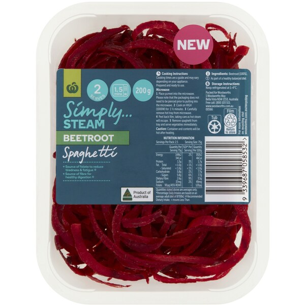 Woolworths Beetroot Spaghetti 200g