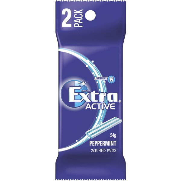Wrigley's Extra Active Gum Peppermint 28pce 54g