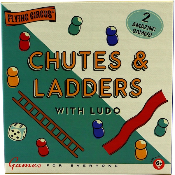 Flying Circus Chutes & Ladders With Ludo Game Each