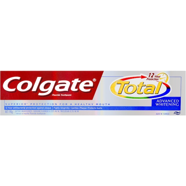 Colgate Total Advanced Whitening Fluoride Toothpaste 190g