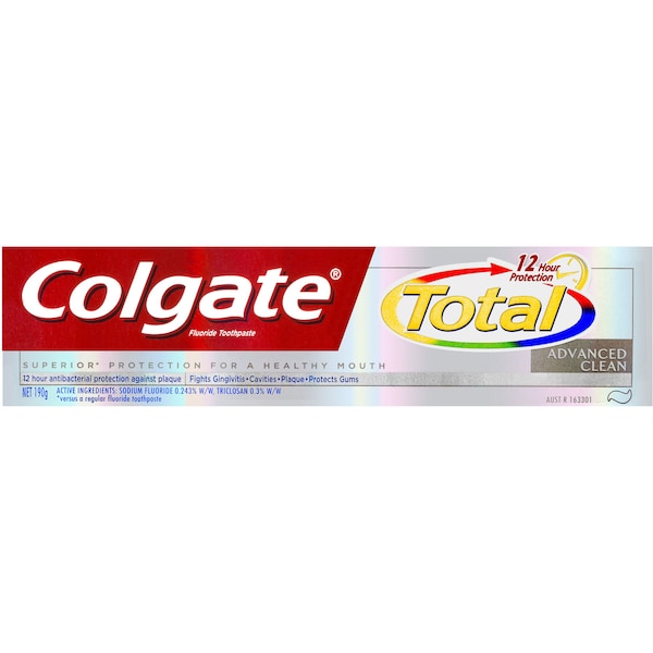Colgate Total Advanced Clean Fluoride Toothpaste 190g