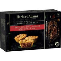 Herbert Adams Gourmet King Island Beef Party Pies