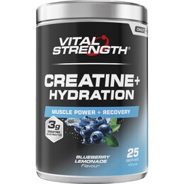 Vital Strength Creatine+ Hydration Blue Lemonade 400g – Woolworths