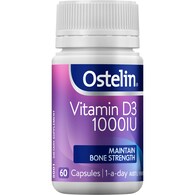 Ostelin Vitamin D 1000iu D3 Capsules For Bone Health + Immunity