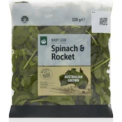 Woolworths Baby Leaf Spinach & Rocket 120g