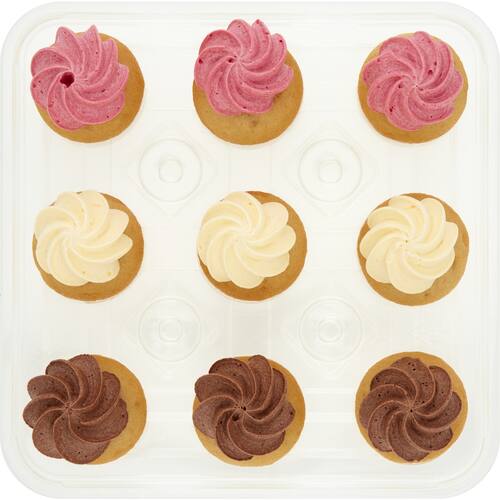 Woolworths Vanilla Cupcakes With Buttercream Frosting 9 Pack bunch