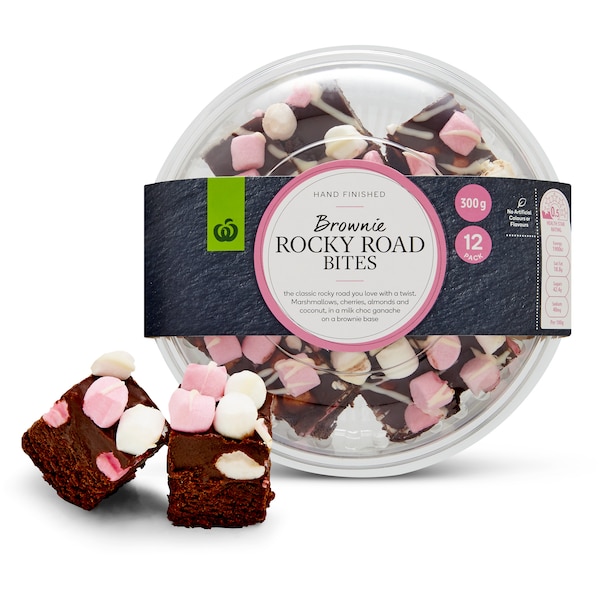 Woolworths Rocky Road Brownie Bites 12 Pack