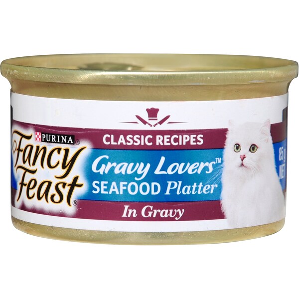Fancy Feast Adult Cat Food Seafood Platter Gravy 85g