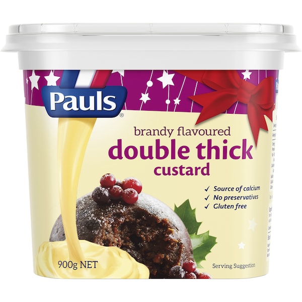 Pauls Brandy Flavoured Double Thick Custard 900g