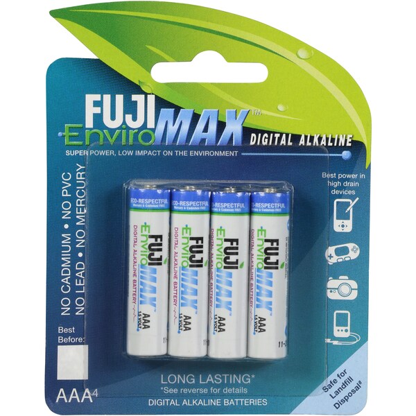 Fuji Digital Alkaline Aaa Batteries 4 Pack