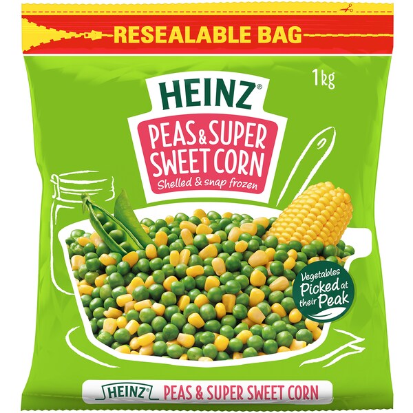 Heinz Mixed Vegetables Peas & Super Sweet Corn 1kg
