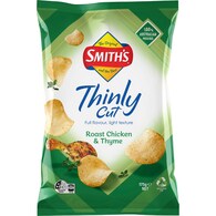 Smith's Thinly Cut Potato Chips Roast Chicken & Thyme