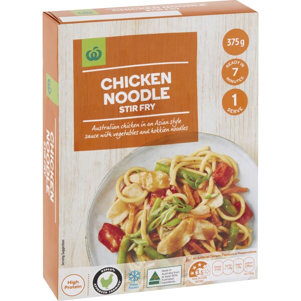 Woolworths Chicken Noodle Stir Fry 375g