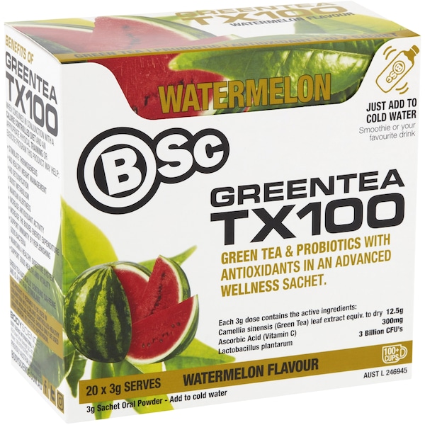 Body Science Green Tea Watermelon 20 Pack