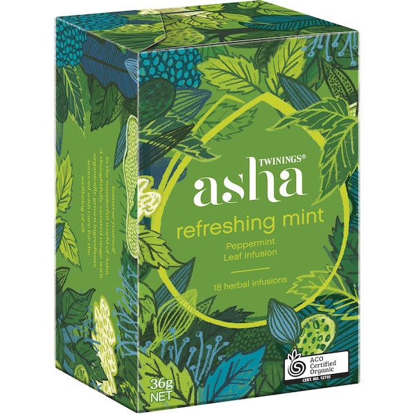 Twinings Asha Refreshing Mint 18 pack