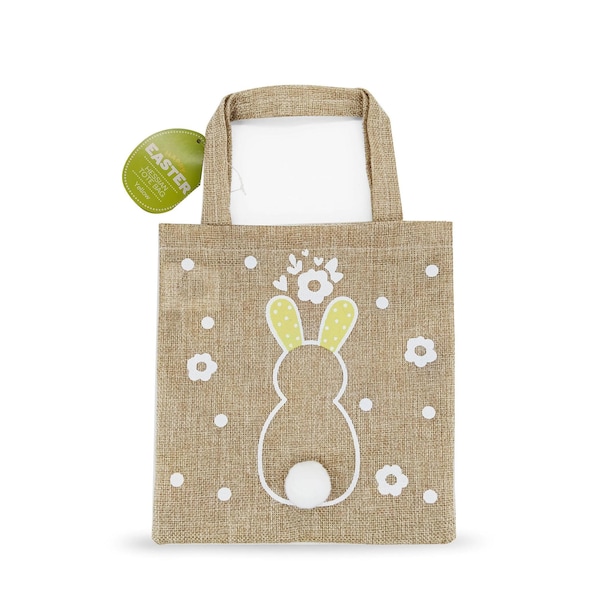 Easter Hessian Tote Bag Yellow each