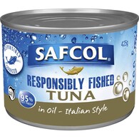 Safcol Responsibly Fished Tuna In Oil Italian Style