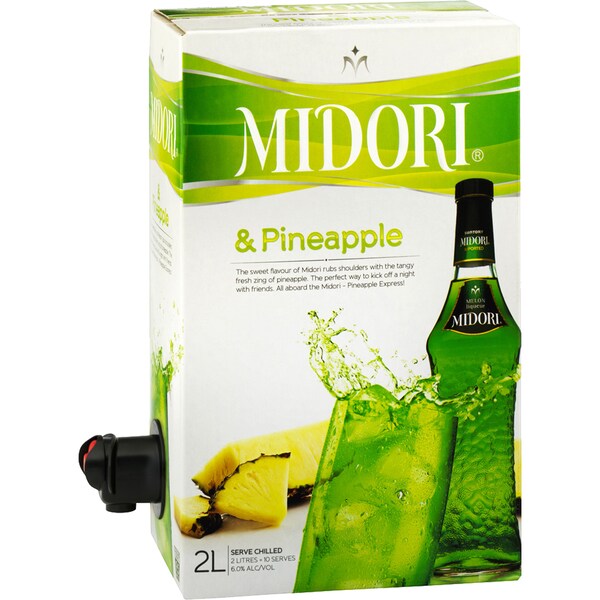 Midori & Pineapple Cocktail Mix  2l