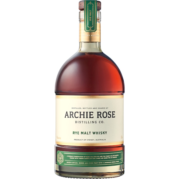 Archie Rose Distilling Co. Rye Malt Whisky 700mL