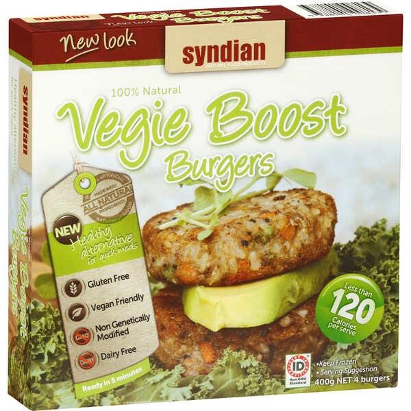 Syndian Lighter Being Veg Boost Burger 400g