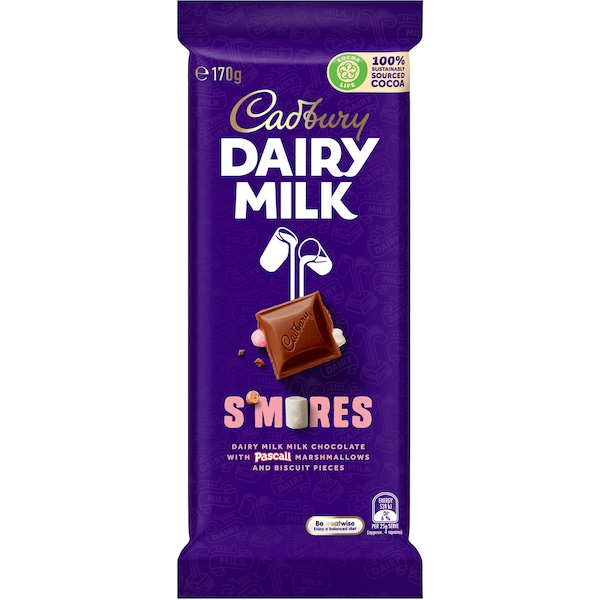 Cadbury Dairy Milk Smores Block 170g