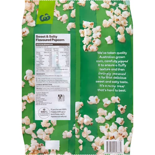 Woolworths Popcorn Sweet and Salty 10 Pack bunch